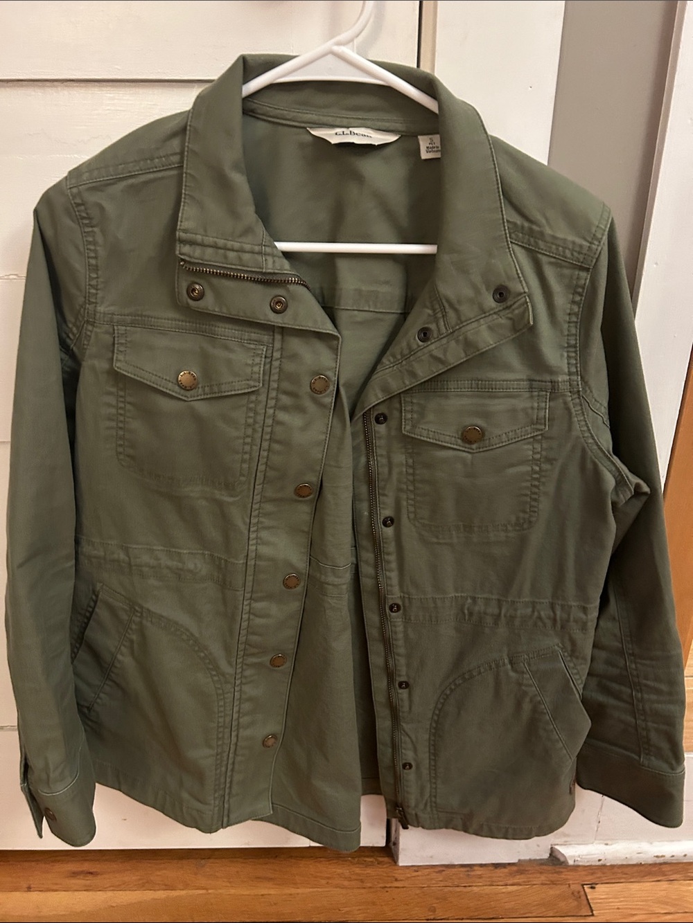 L.L.Bean Olive Utility Jacket - Women's Lightweight Field Coat